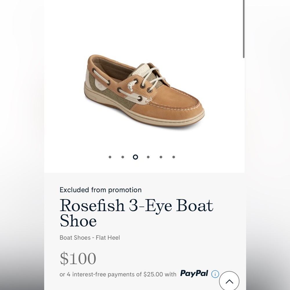 Sperry boat shoe in brown